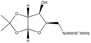 1-O,2-O-イソプロピリデン-5-アジド-5-デオキシ-α-D-キシロフラノース 化学構造式