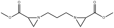 2-Aziridinecarboxylic acid, 1,1'-(1,3-propanediyl)bis-, dimethyl ester (9CI) Structure