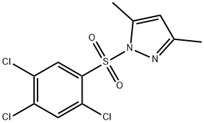 3,5-dimethyl-1-((2,4,5-trichlorophenyl)sulfonyl)-1H-pyrazole Structure