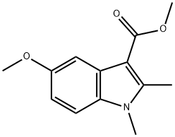 1H-Indole-3-carboxylic acid, 5-methoxy-1,2-dimethyl-, methyl ester Structure
