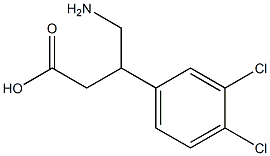 4-Amino-3-(3,4-dichloro-phenyl)-butyric acid Struktur