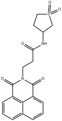 N-(1,1-dioxidotetrahydrothiophen-3-yl)-3-(1,3-dioxo-1H-benzo[de]isoquinolin-2(3H)-yl)propanamide Structure