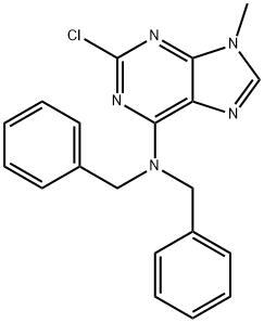 N,N-二苯甲基-2-氯-9-甲基-9H-嘌呤-6-胺, 496955-48-7, 结构式