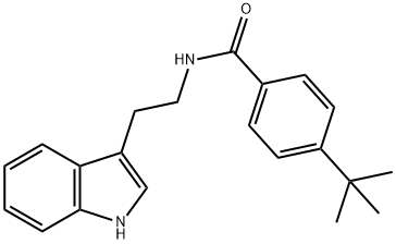 4-tert-butyl-N-[2-(1H-indol-3-yl)ethyl]benzamide,497061-15-1,结构式