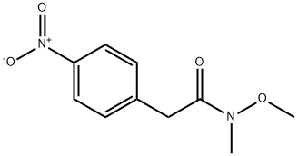 N-methoxy-N-methyl-2-(4-nitrophenyl)acetamide Struktur