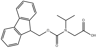 2-{[(9H-芴-9-基甲氧基)羰基](丙-2-基)氨基}乙酸, 498575-09-0, 结构式