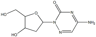 5-amino-2-[4-hydroxy-5-(hydroxymethyl)oxolan-2-yl]-1,2,4-triazin-3-one Structure