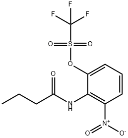 2-Butyramido-3-Nitrophenyl Trifluoromethanesulfonate Structure