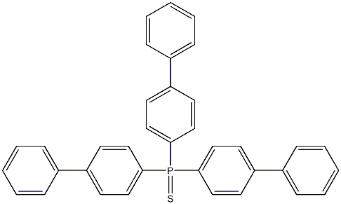 Phosphine sulfide, tris([1,1'-biphenyl]-4-yl)- Structure
