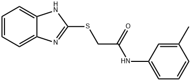 2-(1H-benzimidazol-2-ylsulfanyl)-N-(3-methylphenyl)acetamide Structure