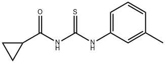N-{[(3-methylphenyl)amino]carbonothioyl}cyclopropanecarboxamide Struktur