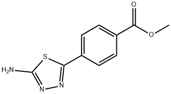 methyl 4-(5-amino-1,3,4-thiadiazol-2-yl)benzoate Struktur