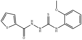 N-(2-methoxyphenyl)-2-(thiophen-2-ylcarbonyl)hydrazinecarbothioamide