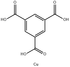 1,3,5-Benzenetricarboxylic acid, copper salt Struktur