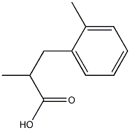 2-Methyl-3-(2-methylphenyl)propanoic acid Struktur
