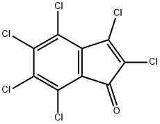 1H-Inden-1-one,2,3,4,5,6,7-hexachloro- Structure