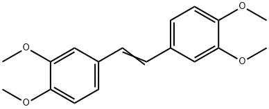 Benzene, 1,1'-(1,2-ethenediyl)bis[3,4-dimethoxy-,5385-62-6,结构式