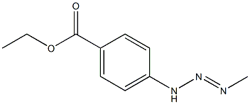 Benzoic acid,4-(3-methyl-2-triazen-1-yl)-, ethyl ester Struktur