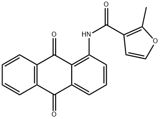 N-(9,10-dioxoanthracen-1-yl)-2-methylfuran-3-carboxamide Struktur