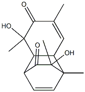1,4-Ethanonaphthalene-6,10(4H)-dione,1,4a,5,8a-tetrahydro-5,9-dihydroxy-1,5,7,9-tetramethyl- Struktur