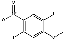 1,4-二碘-2-甲氧基-5-硝基苯 结构式