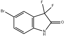 5-Bromo-3,3-difluoro-1,3-dihydro-indol-2-one Structure