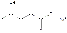 sodium:4-hydroxypentanoate Struktur