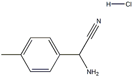 amino(4-methylphenyl)acetonitrile hydrochloride Structure