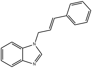 1-cinnamyl-1H-benzo[d]imidazole 结构式