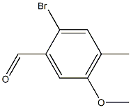 Benzaldehyde, 2-bromo-5-methoxy-4-methyl- 化学構造式