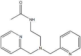Acetamide, N-[2-[bis(2-pyridinylmethyl)amino]ethyl]- 化学構造式