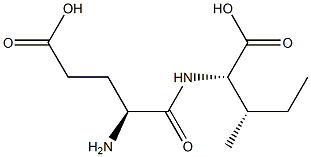 L-Isoleucine, L-a-glutamyl- Structure