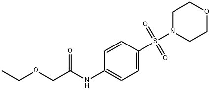 2-ethoxy-N-(4-morpholin-4-ylsulfonylphenyl)acetamide Struktur