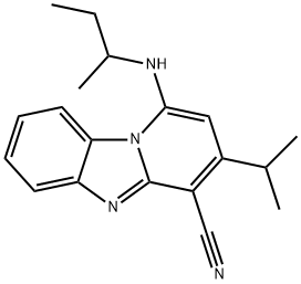 1-(sec-butylamino)-3-isopropylbenzo[4,5]imidazo[1,2-a]pyridine-4-carbonitrile Structure