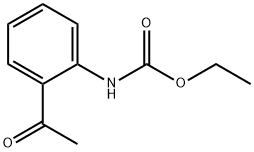2-アセチルフェニルカルバミド酸エチル 化学構造式