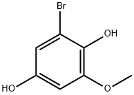 2-bromo-6-methoxybenzene-1,4-diol Struktur