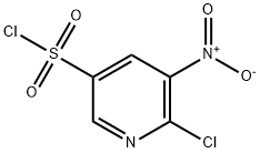 3-Pyridinesulfonyl chloride, 6-chloro-5-nitro- Struktur