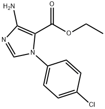 1H-Imidazole-5-carboxylic acid, 4-amino-1-(4-chlorophenyl)-, ethyl ester Structure