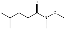 N-メトキシ-N,4-ジメチルペンタンアミド 化学構造式