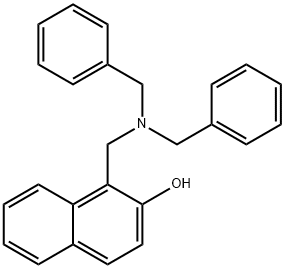 1-[(dibenzylamino)methyl]naphthalen-2-ol 化学構造式
