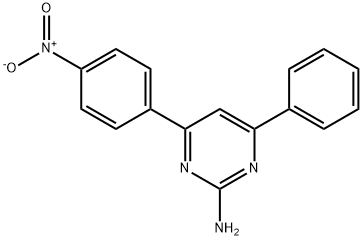 4-(4-nitrophenyl)-6-phenylpyrimidin-2-amine Struktur