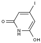 6-Hydroxy-4-iodopyridin-2(1H)-one Struktur
