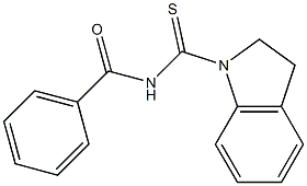 N-(2,3-dihydro-1H-indol-1-ylcarbonothioyl)benzamide Structure