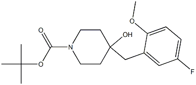 TERT-BUTYL 4-(5-FLUORO-2-METHOXYBENZYL)-4-HYDROXYPIPERIDINE-1-CARBOXYLATE Structure