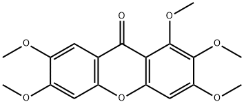 1,2,3,6,7-Pentamethoxyxanthone Struktur