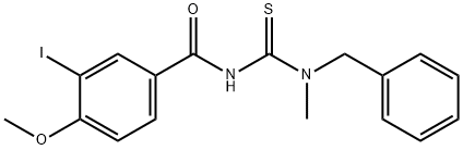 N-{[benzyl(methyl)amino]carbonothioyl}-3-iodo-4-methoxybenzamide 结构式