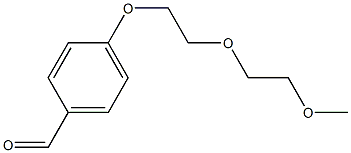 Benzaldehyde, 4-[2-(2-methoxyethoxy)ethoxy]- Structure