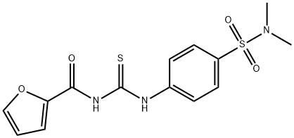 N-[({4-[(dimethylamino)sulfonyl]phenyl}amino)carbonothioyl]-2-furamide Struktur