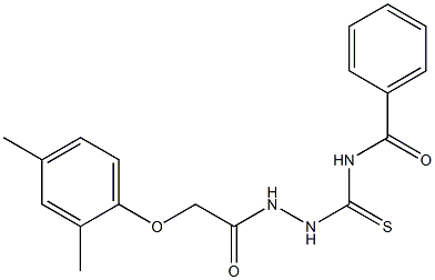 650633-38-8 N-[[[2-(2,4-dimethylphenoxy)acetyl]amino]carbamothioyl]benzamide