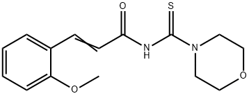 3-(2-methoxyphenyl)-N-(4-morpholinylcarbonothioyl)acrylamide|